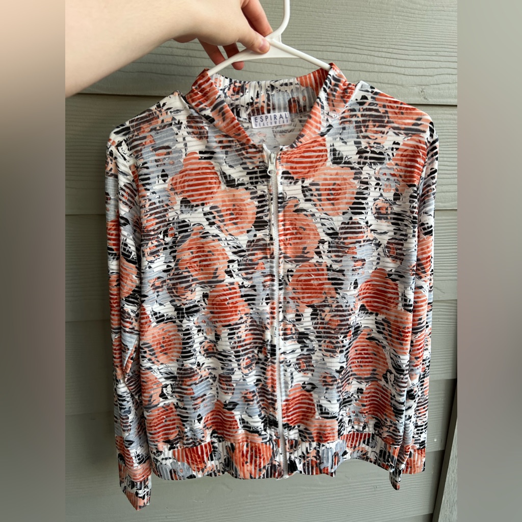 Espiral Casual Jacket Flowers Print